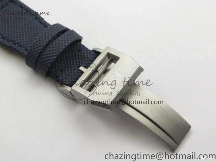 MIROTIME 0304 Reliable Pilot Chrono Blue Angels Black Ceramic ZF Best Edition on Blue Leather Strap A 7088